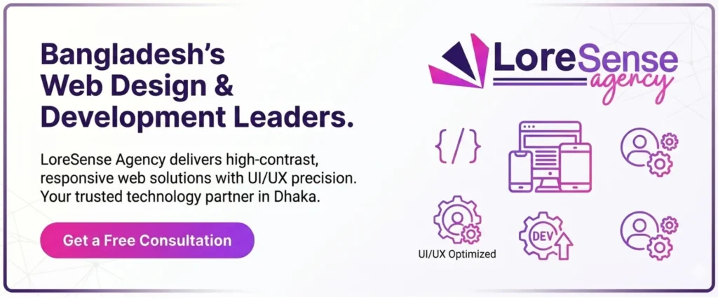 web design and development service in Bangladesh - LoreSense Agency